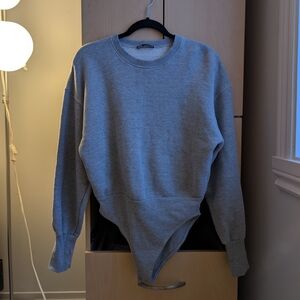 Zara Women's Gray Bodysuit